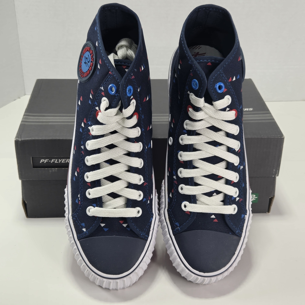 P.F. Flyers Rolland Berry Navy High-Top Canvas Sneakers Size Men's 8 Women's 9.5 - Picture 4 of 12